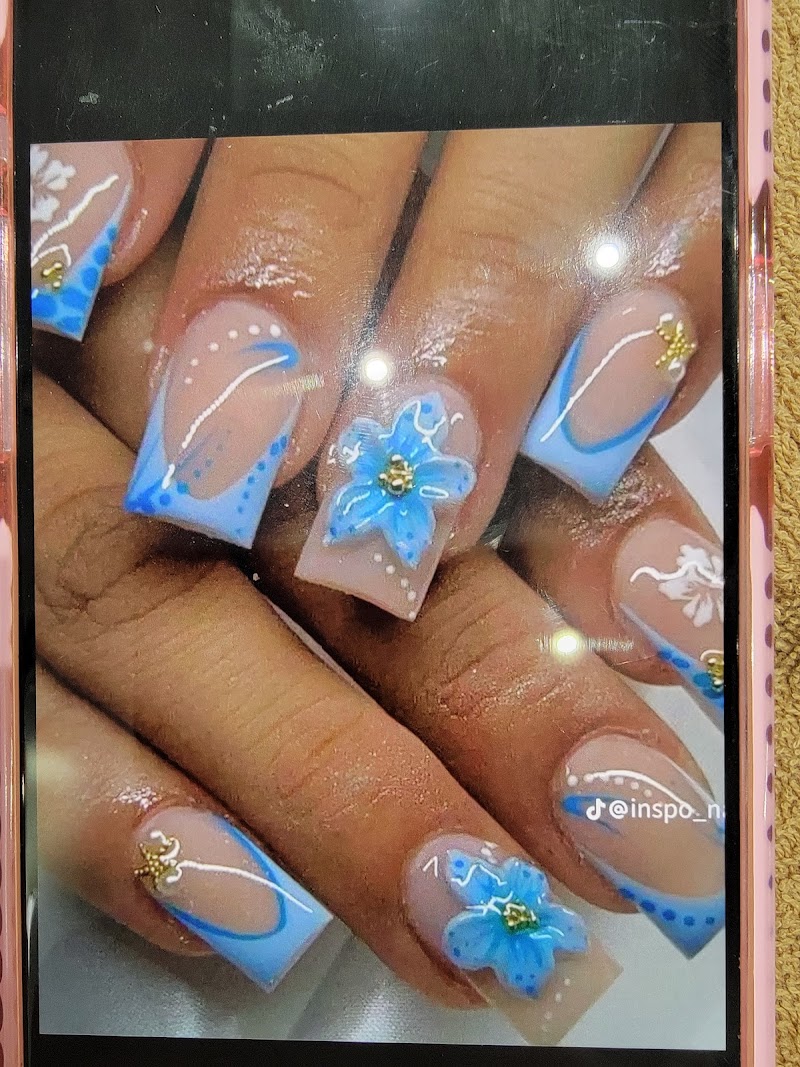 Premium gel nail work finished result