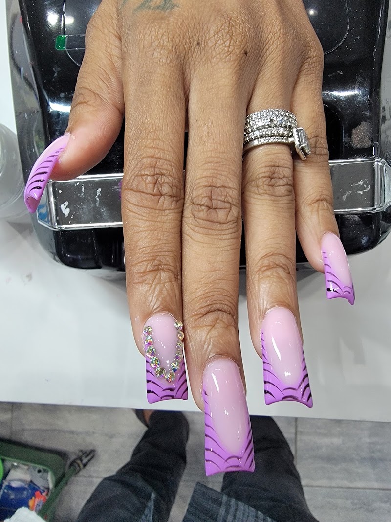 Nail Tran and Spa upscale interior with luxury pedicure chairs