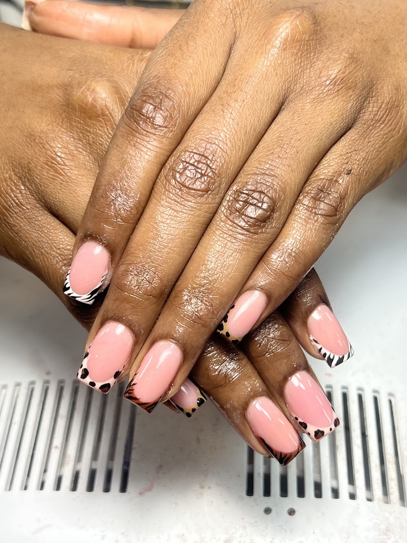 Close-up of expert nail work and artistry